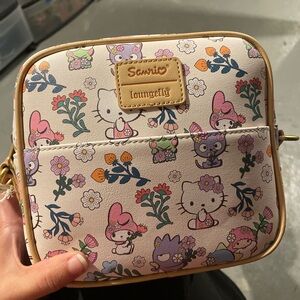Sanrio Loungefly Floral Crossbody Bag